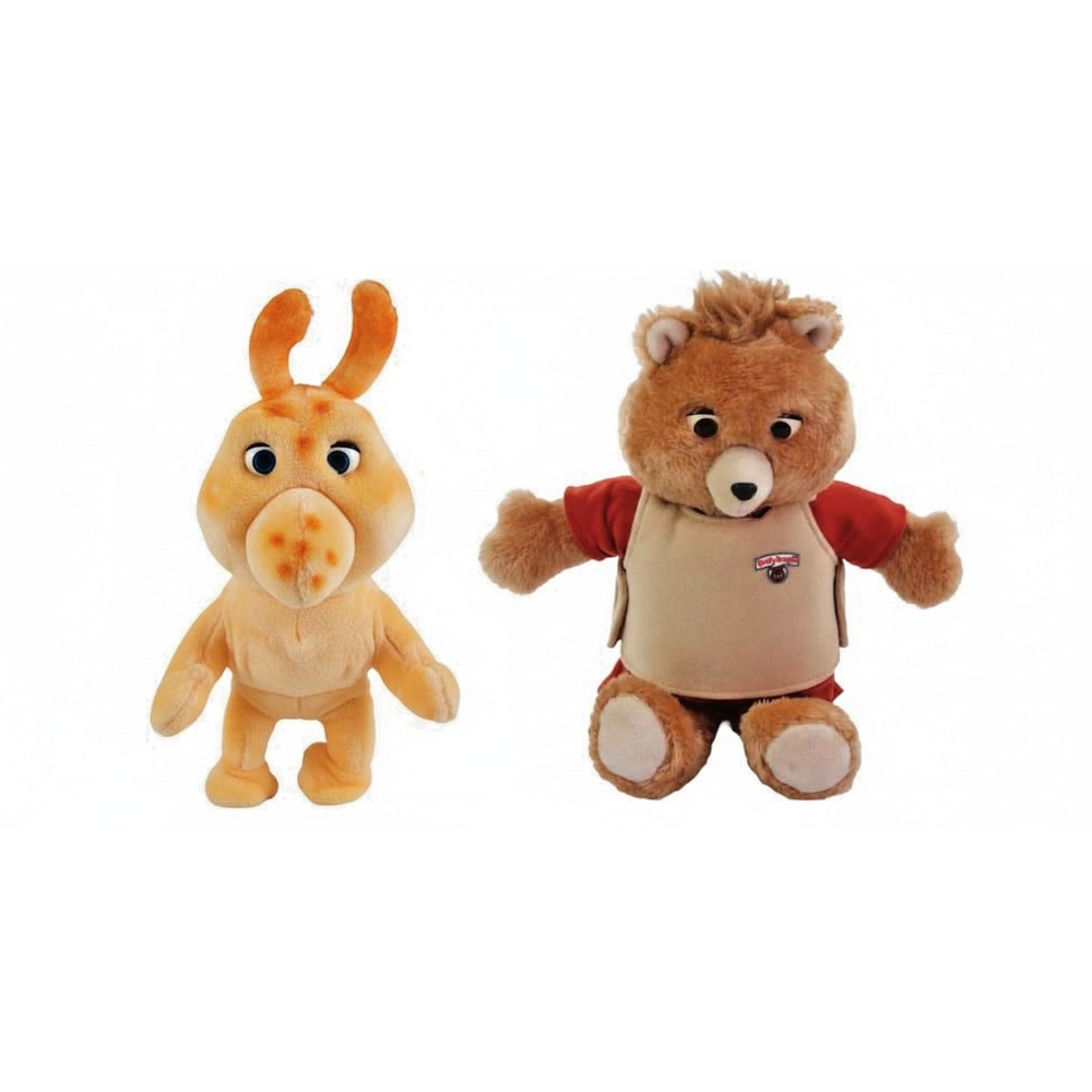TEDDY RUXPIN & Pal GRUBBY Animated Toy Worlds Of Wonder‎ WOW 1985 CLEAN Untested